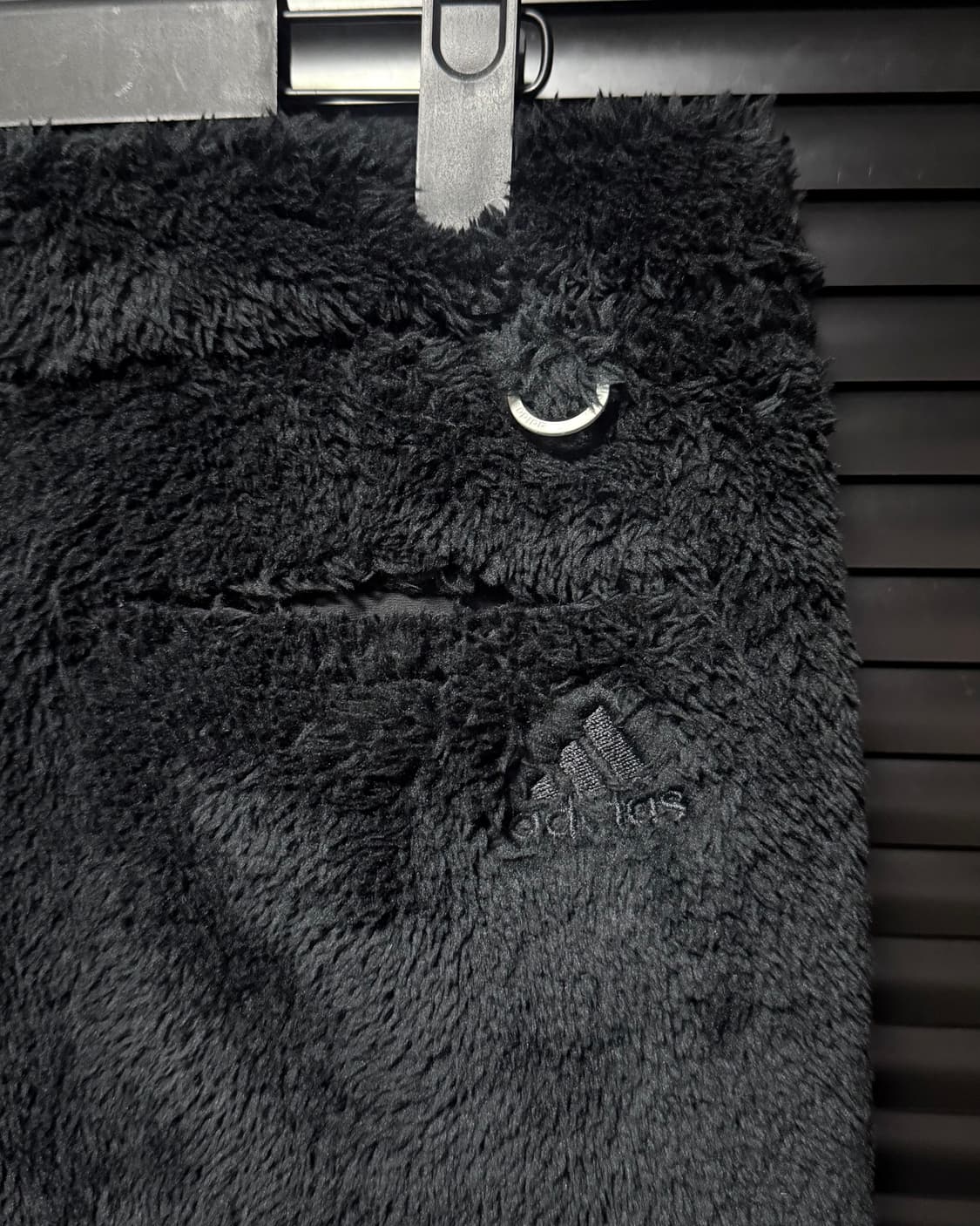 아디디스 털 후리스 블랙 삼선 방한 겨울 골프 S 90 갸루 펑크 치마  상품이미지6