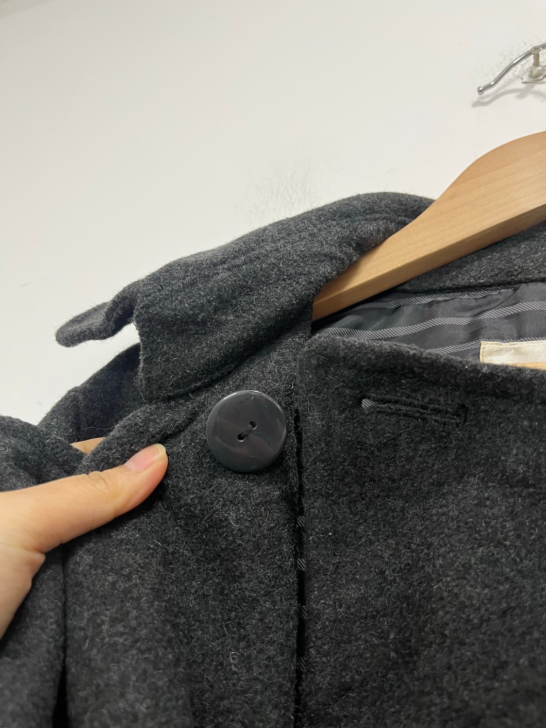 일본 빈티지 락펑크 투버튼 하프 코트 상품이미지7