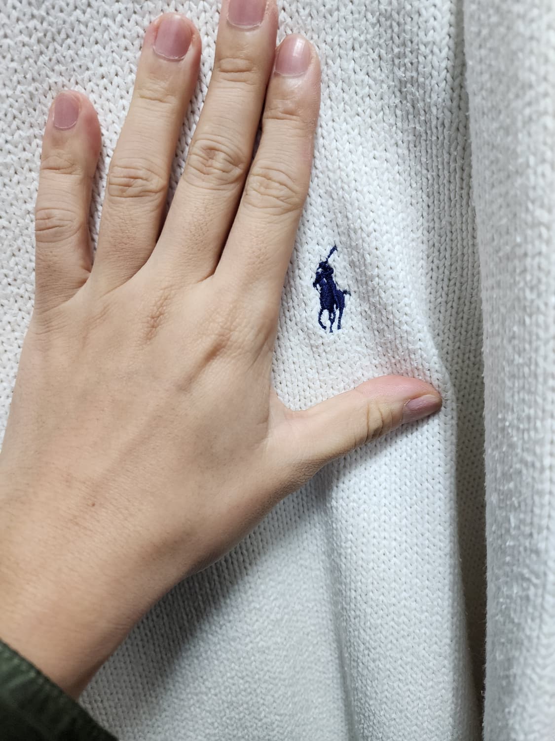 폴로 랄프로렌 90s 화이트 니트 스웨터 상품이미지3