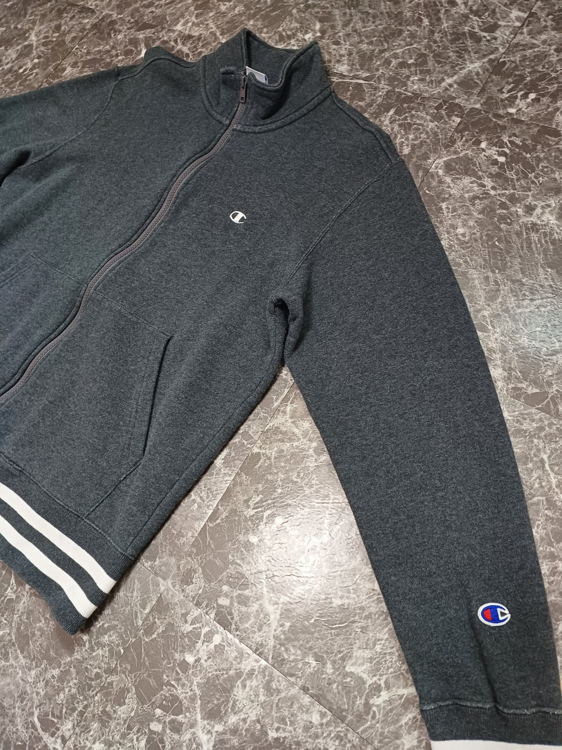 챔피온 차콜그레이 풀집업 L 상품이미지6
