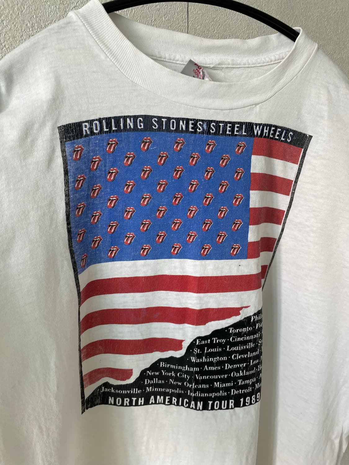 89 롤링스톤즈 노스 아메리카 빈티지 투어 티셔츠 상품이미지3