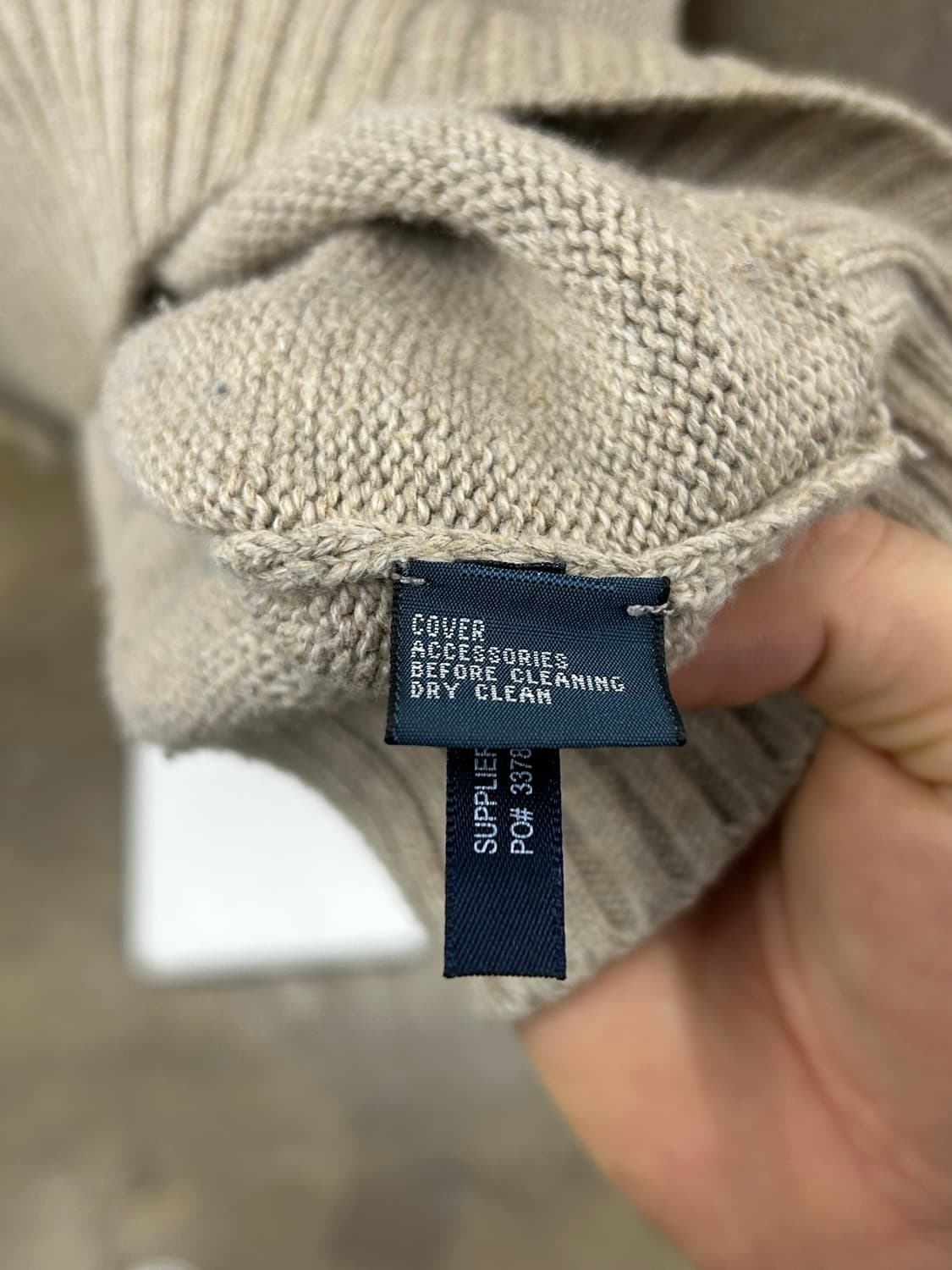 폴로 랄프로렌(Polo) 하프집업 따뜻한 니트 베이지 상품이미지7