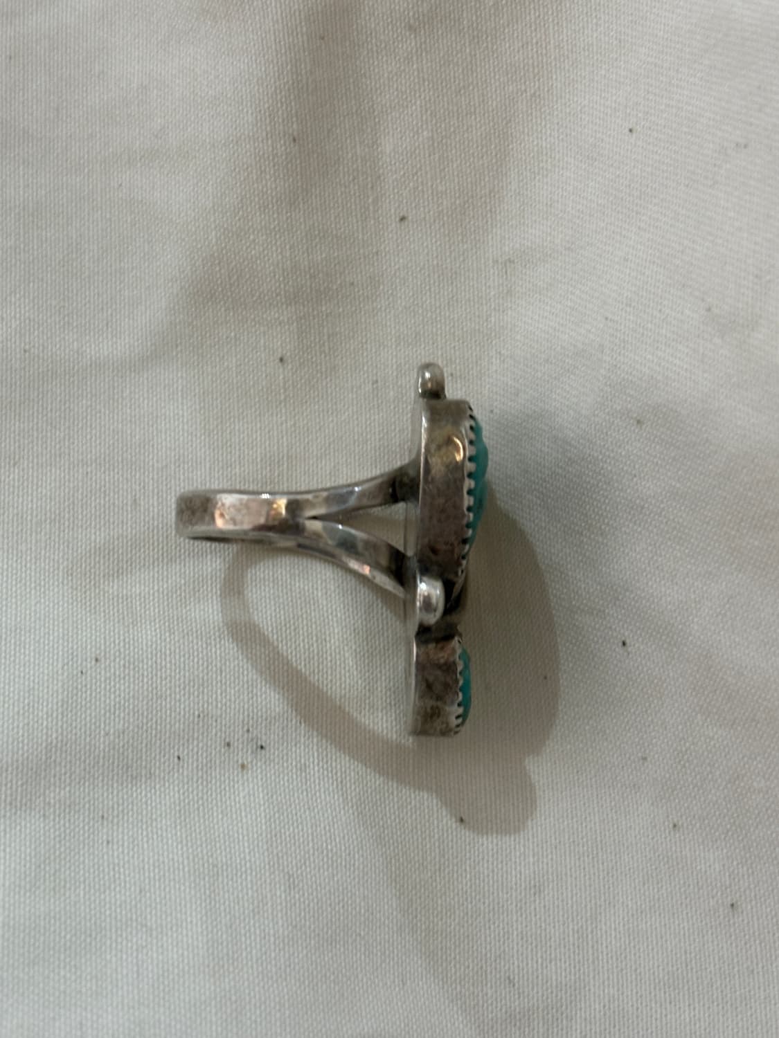 TTF✳️빈티지 네이티브 아메리칸 터키석 실버링 상품이미지7