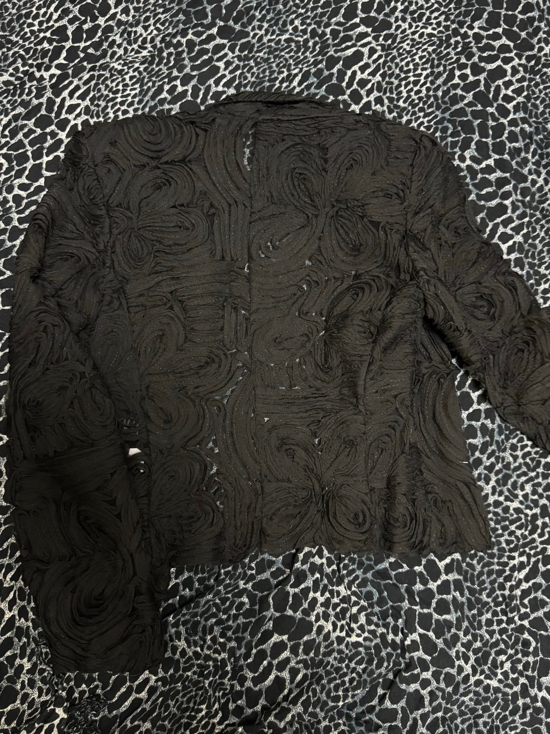 자카드 플로럴 자켓 블레이저 상품이미지4