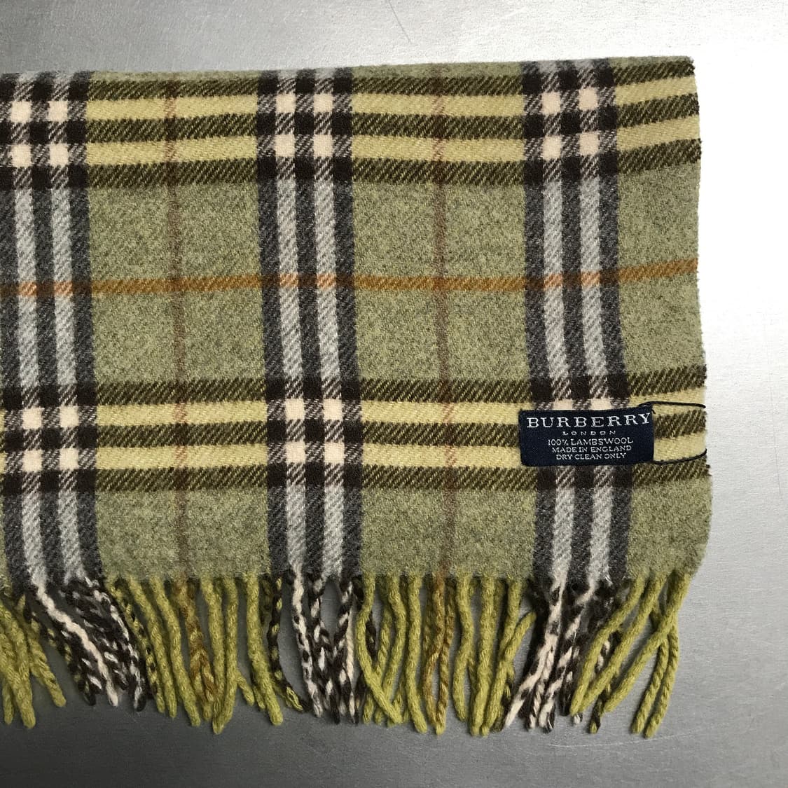버버리 정품 램스울 머플러 카키 상품이미지3