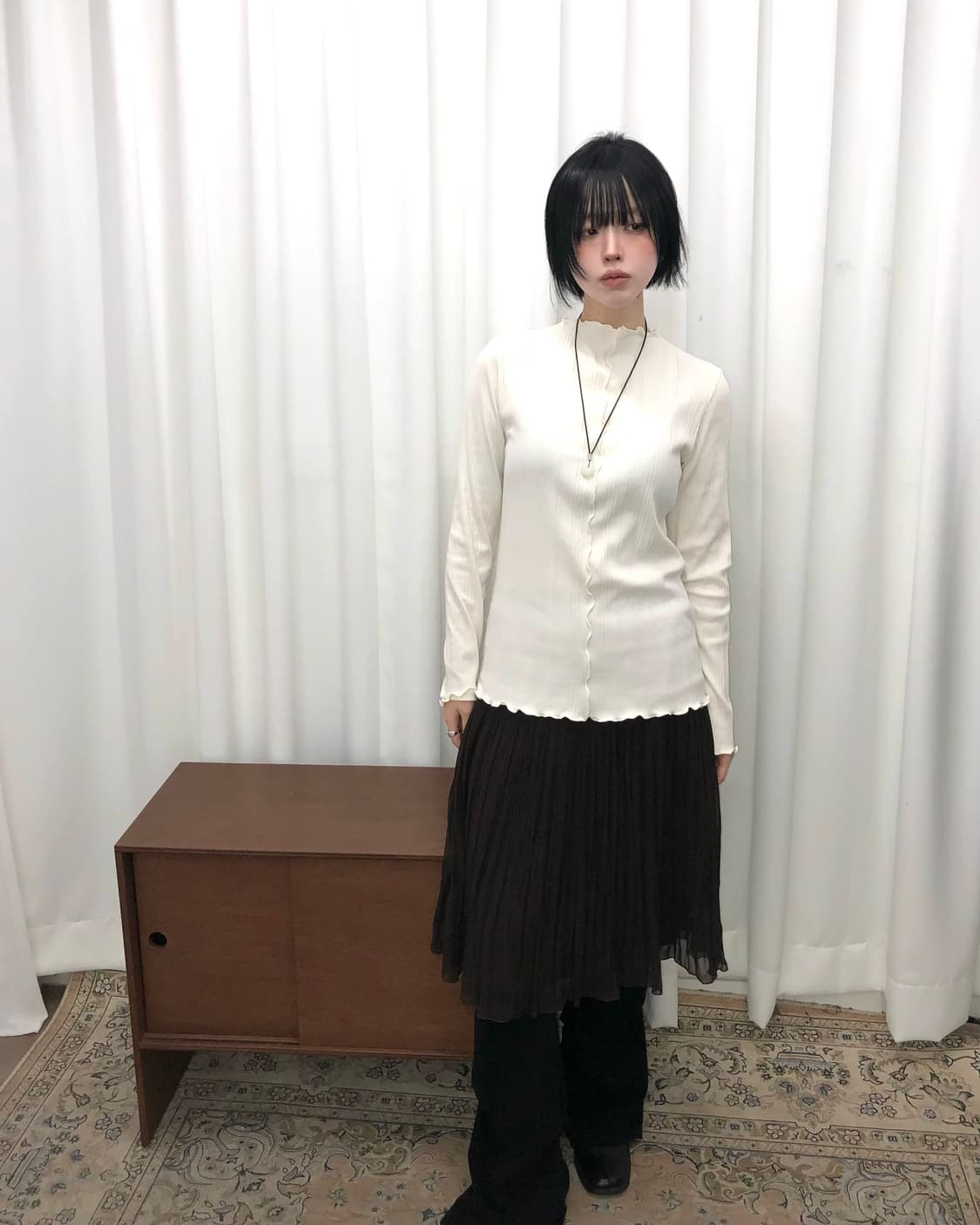 화이트 레이어드 슬리브 상품이미지1