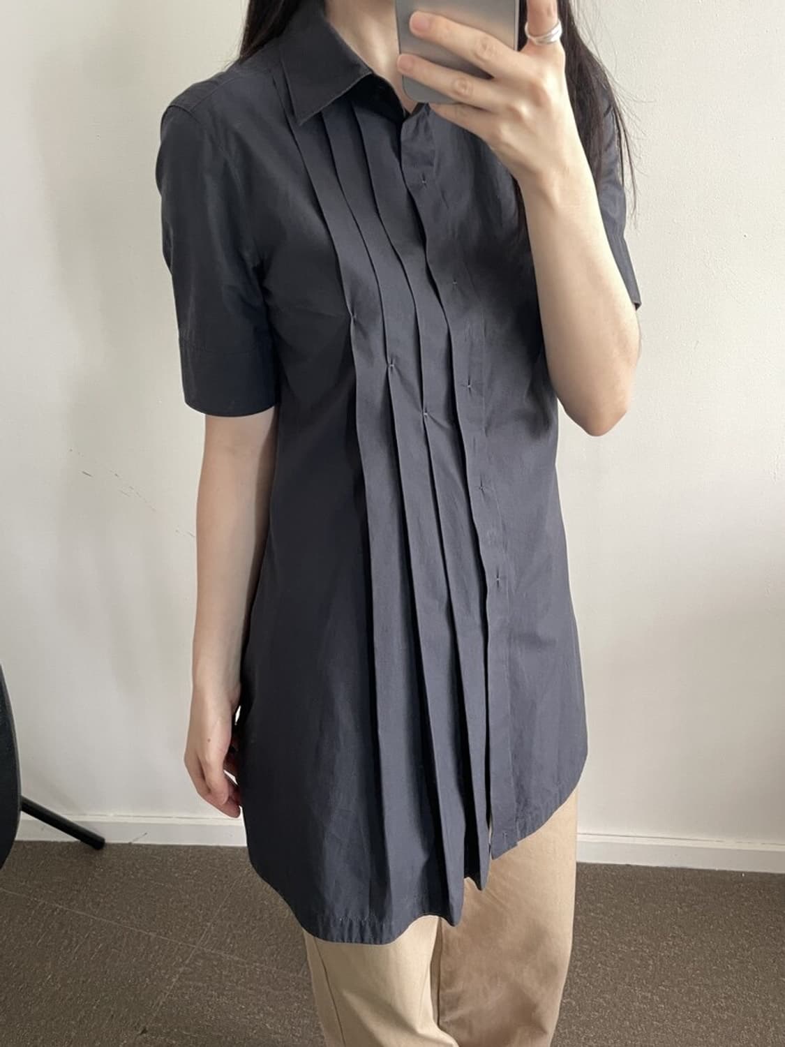 SPORTMAX pintuck half shirts 상품이미지2