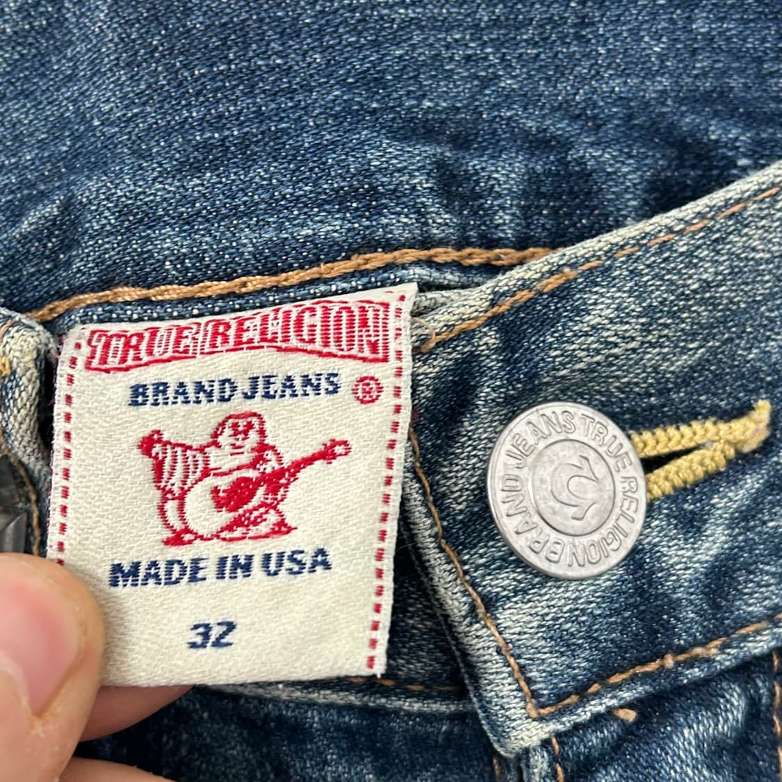 트루릴리전 스터드 커스텀 부츠컷 데님 팬츠 상품이미지8