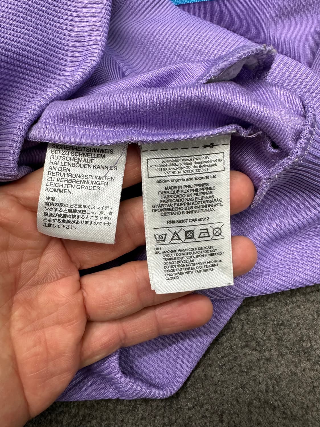 아디다스 져지 트랙탑 라벤더 36 [S] 상품이미지3