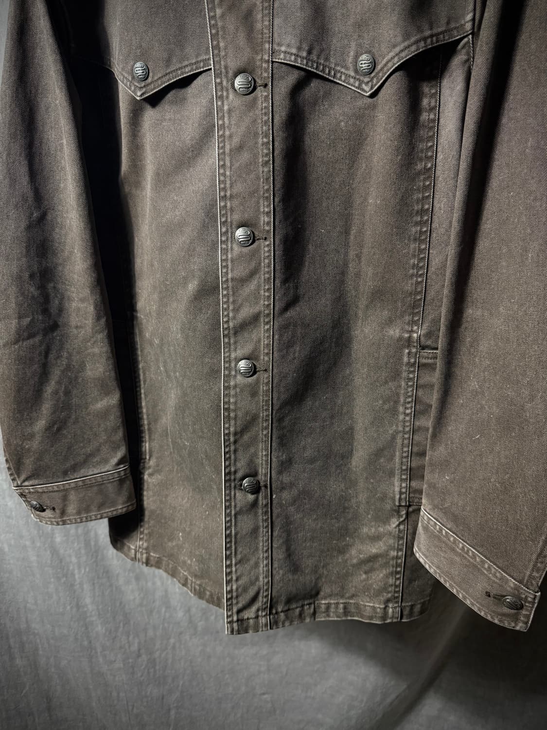 Schlüssel garment dyed denim jacket   상품이미지4
