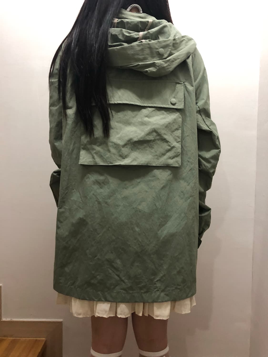 빈티지 카키 롱 점퍼 상품이미지8