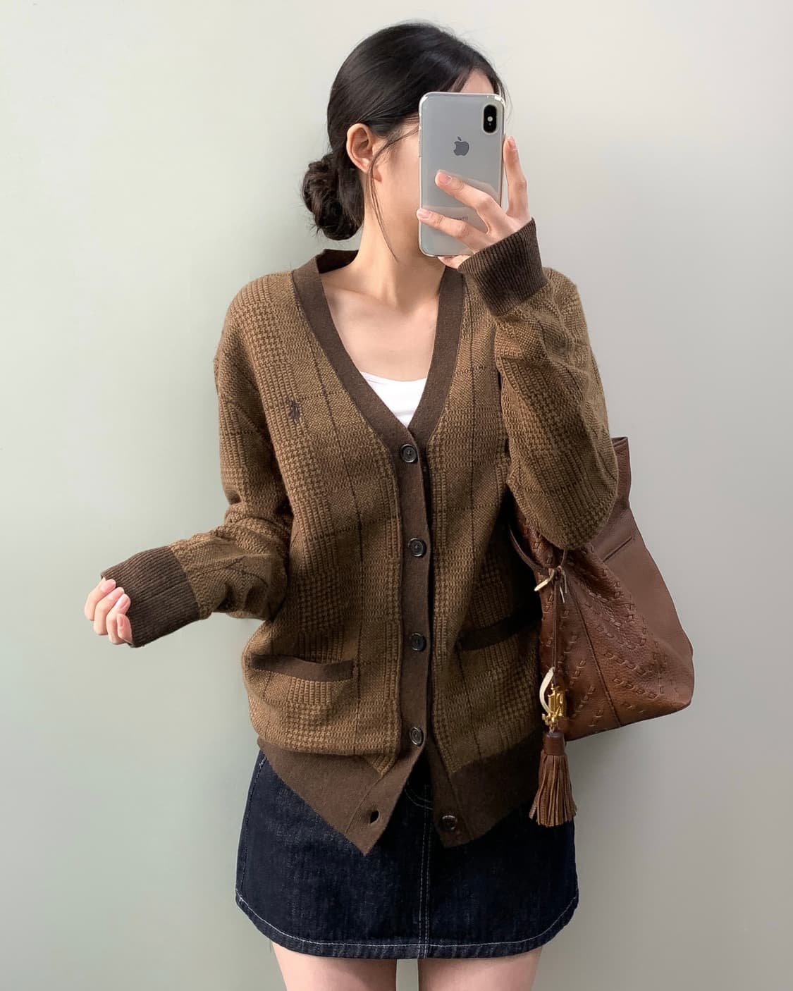 폴로 글렌체크 가디건 상품이미지2