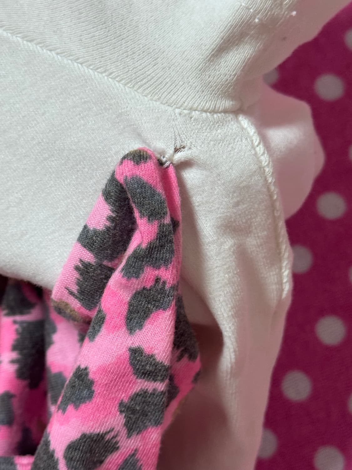 베이비메탈클럽 베메클 핑키 레오파드 리본 화이트 셋업 상품이미지5