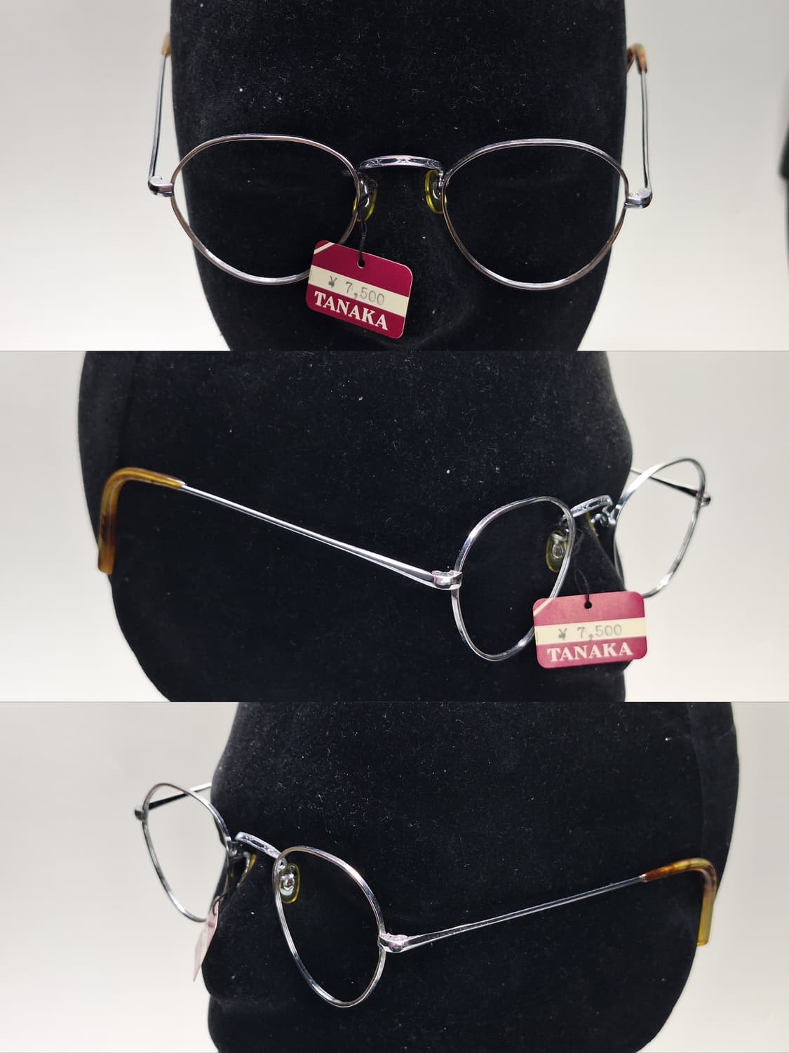 80s 일본제 빈티지 데드스톡 미사용/역삼각형 판토형 안경테 클래식 상품이미지7