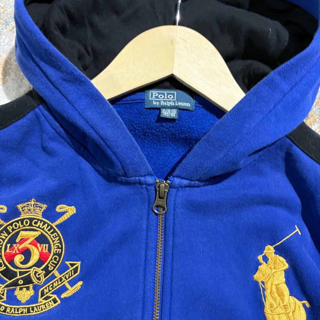 폴로 빈티지 골드포니 빈티지 후드집업 상품이미지5