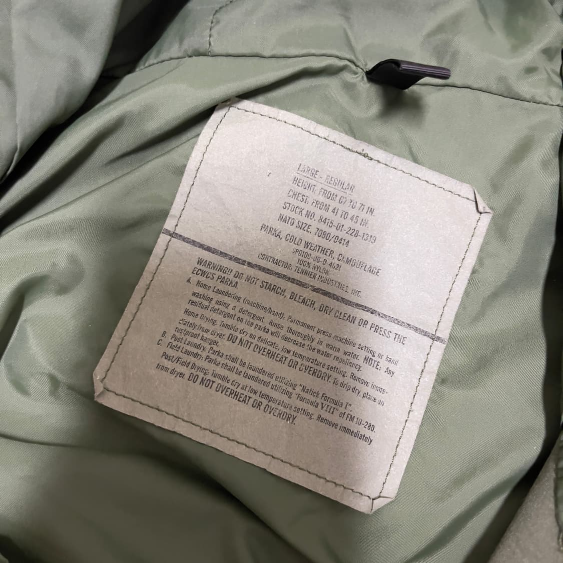미군 오리지날 밀리터리 우드랜드 고어텍스 1세대 L-R 상품이미지3