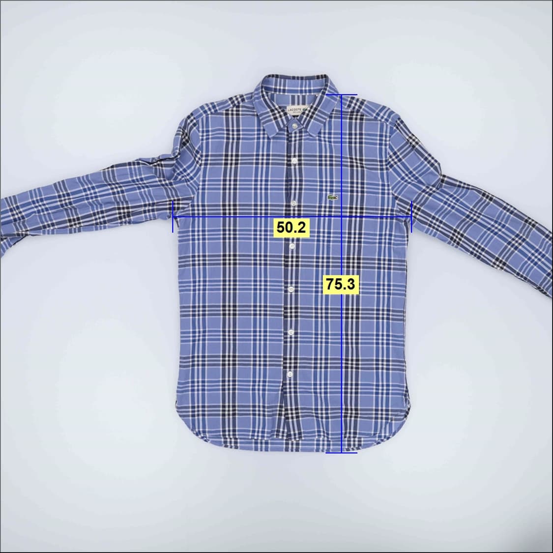 US S 라코스테 체크 긴팔 셔츠 0324H1 상품이미지5