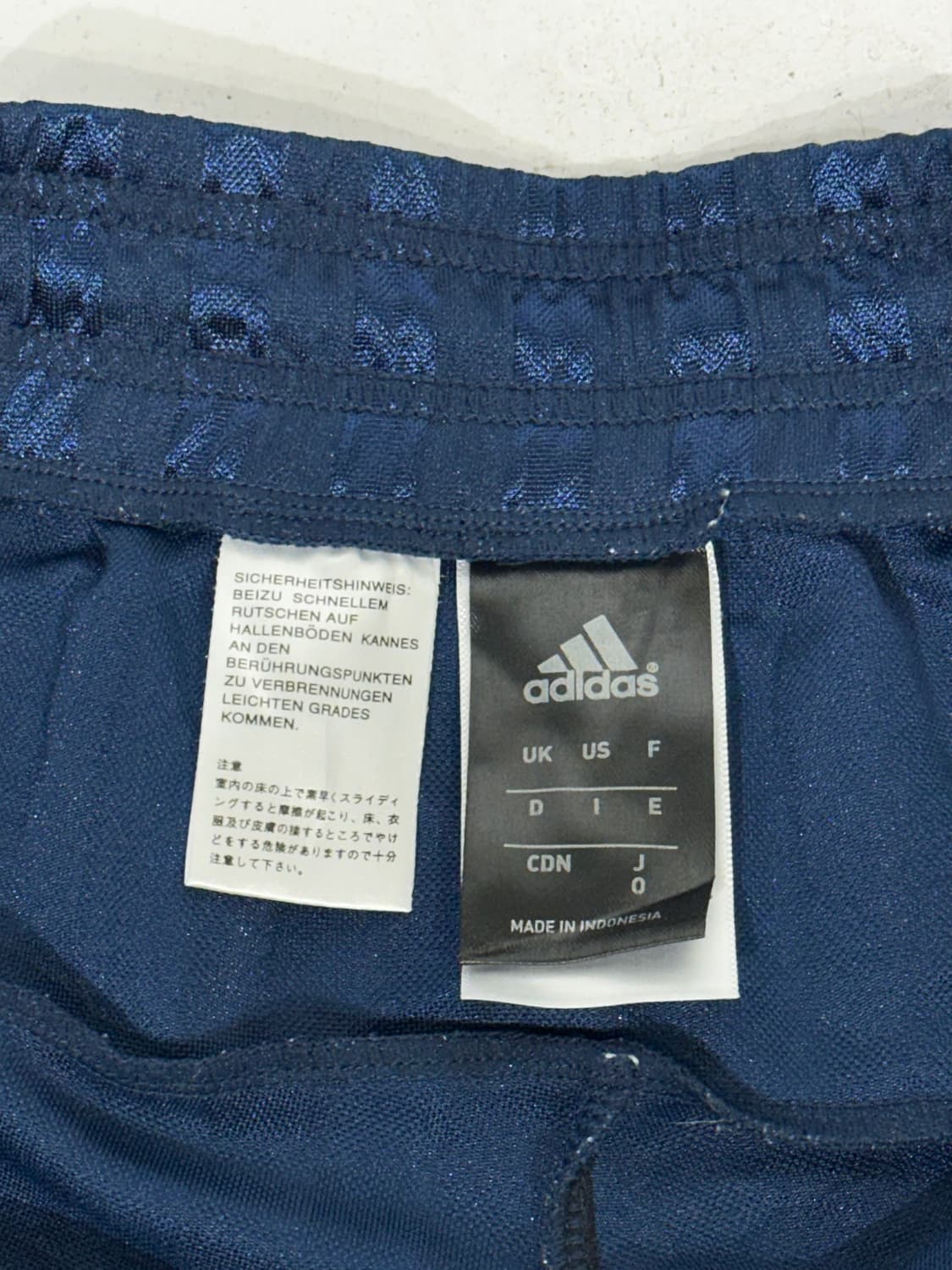 아디다스 네이비 핑크 스몰 로고 화이트 삼선 와이드 트랙 팬츠 L 상품이미지7