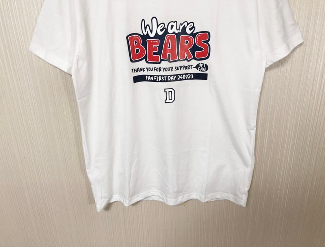 KBO 두산베어스 2024 팬 퍼스트 데이 반팔티셔츠 L 상품이미지4