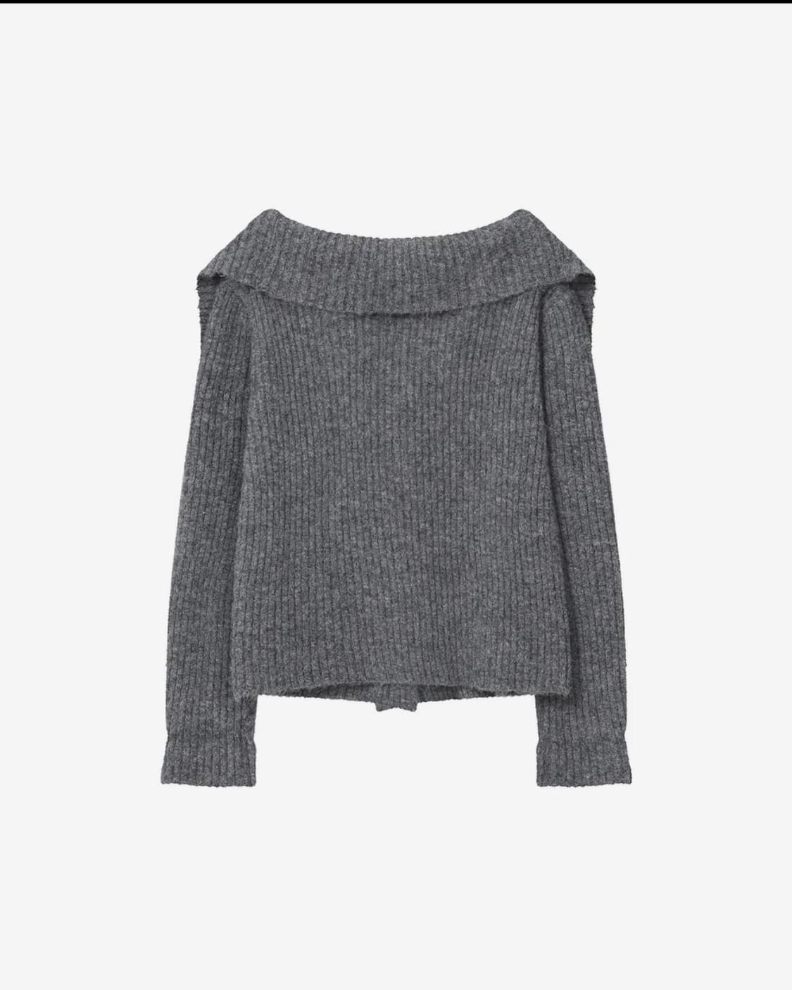 미세키서울 Toggle knit cardigan CHARCOAL 상품이미지3