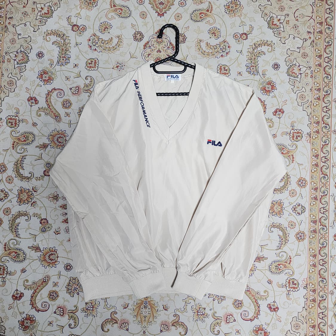 90s 휠라 웜업 바람막이 L 상품이미지1