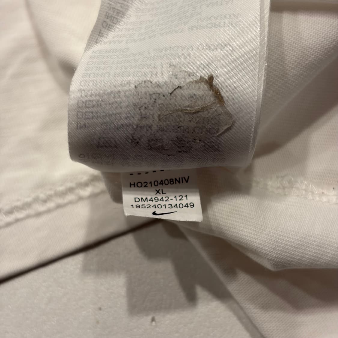 [XL] 스투시 X 나이키 콜라보 반팔 티셔츠 D832 상품이미지8