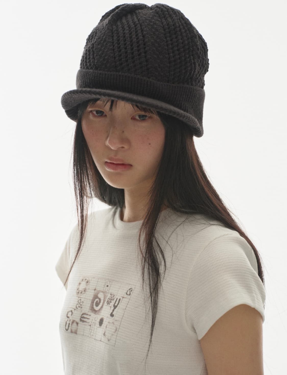 코이세이오 비니 COY VISOR CROCHET BEANIE 상품이미지2