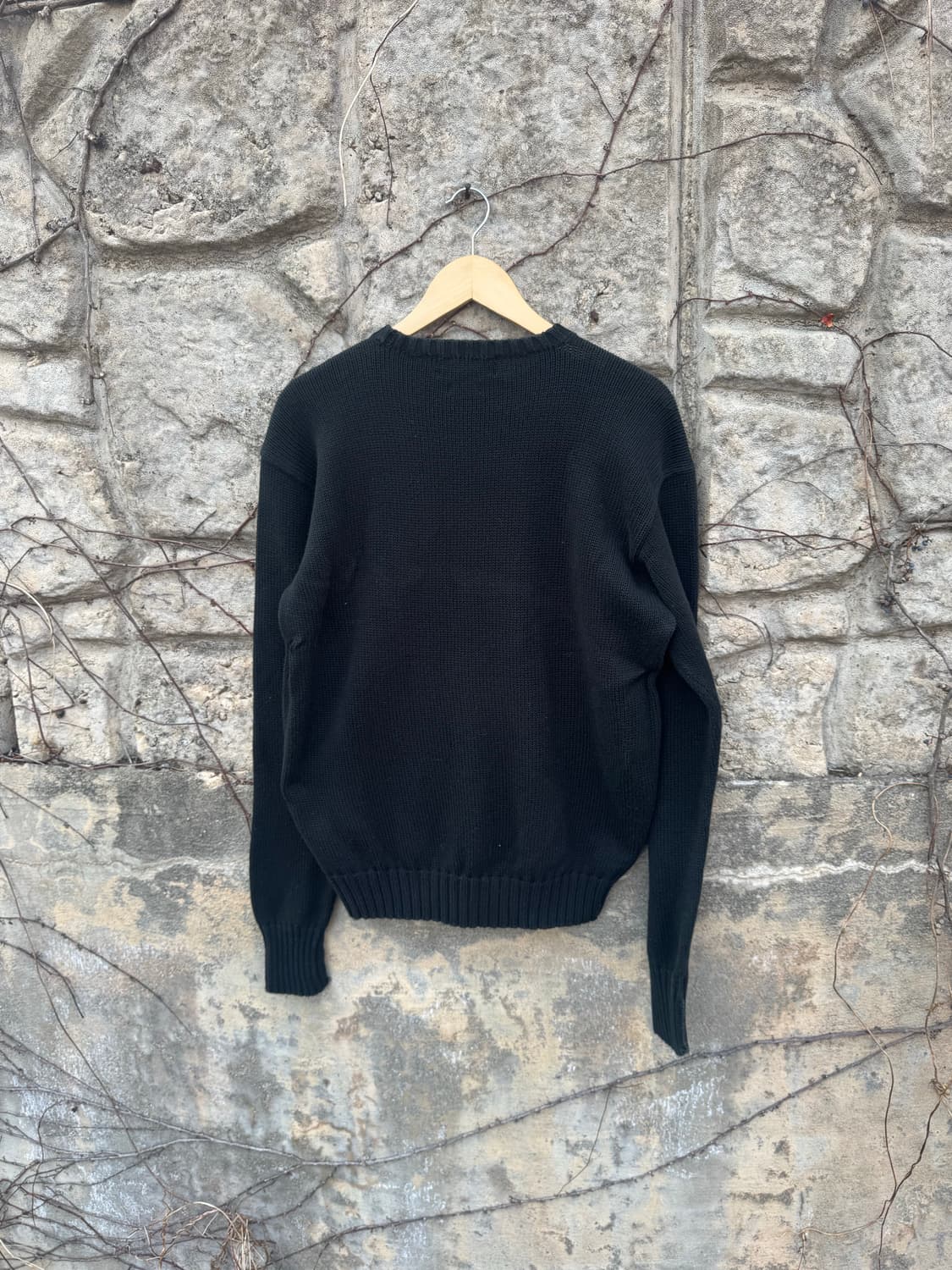 90s 폴로 랄프로렌 빈티지 코튼 니트 블랙 m 상품이미지2