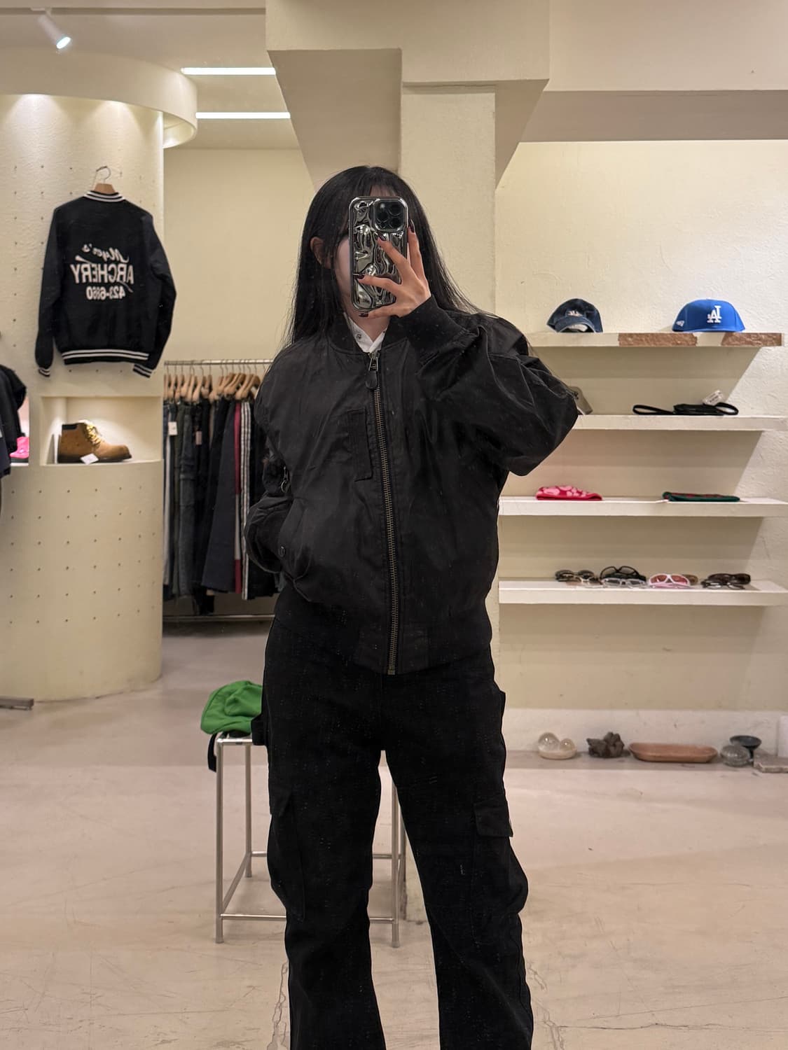 알파인더스트리 MA-1 블루종 자켓 블랙 U1117 상품이미지1