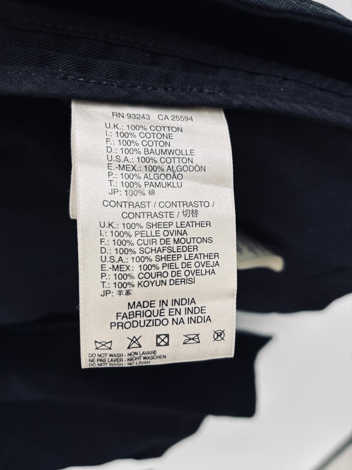 디젤(DIESEL) 양가죽 배색 트렌치 코트 상품이미지5