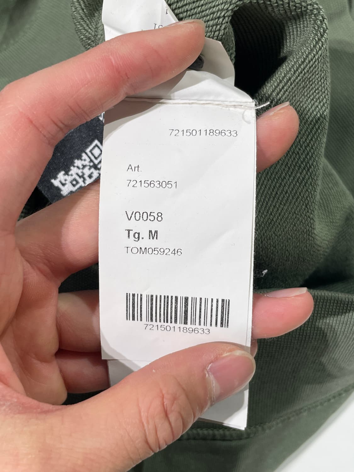 스톤 아일랜드 라이트 카키 와펜 크루넥 스웻 셔츠 상품이미지9