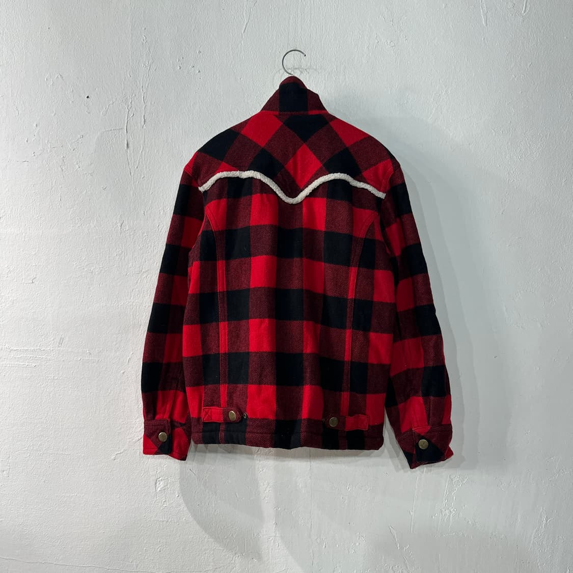 리바이스 타탄체크 양털 자켓 M 상품이미지4