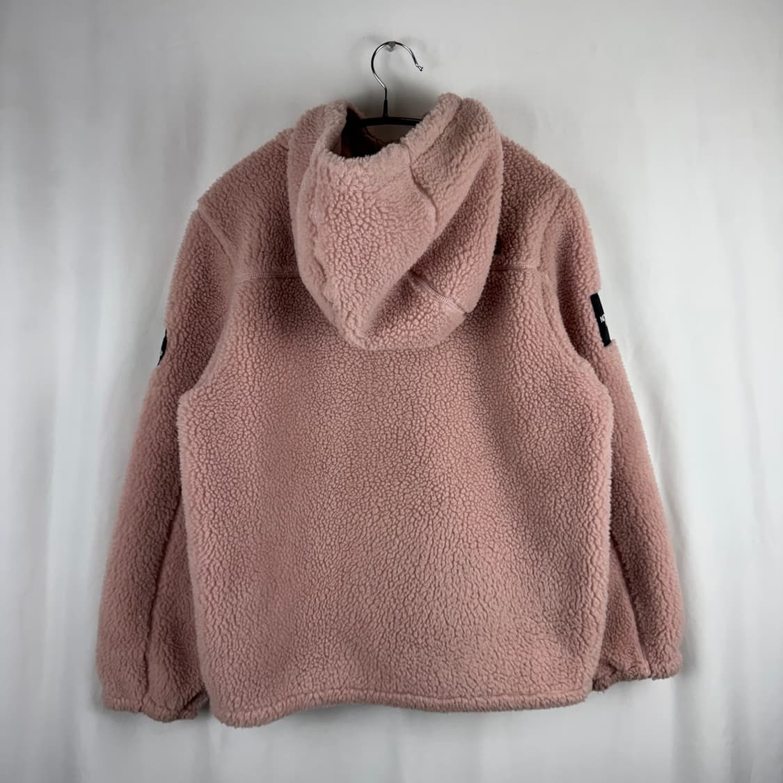 (160) 노스페이스 키즈/우먼스 양털 플리스 셰르파 후드집업 베이비핑크 상품이미지7