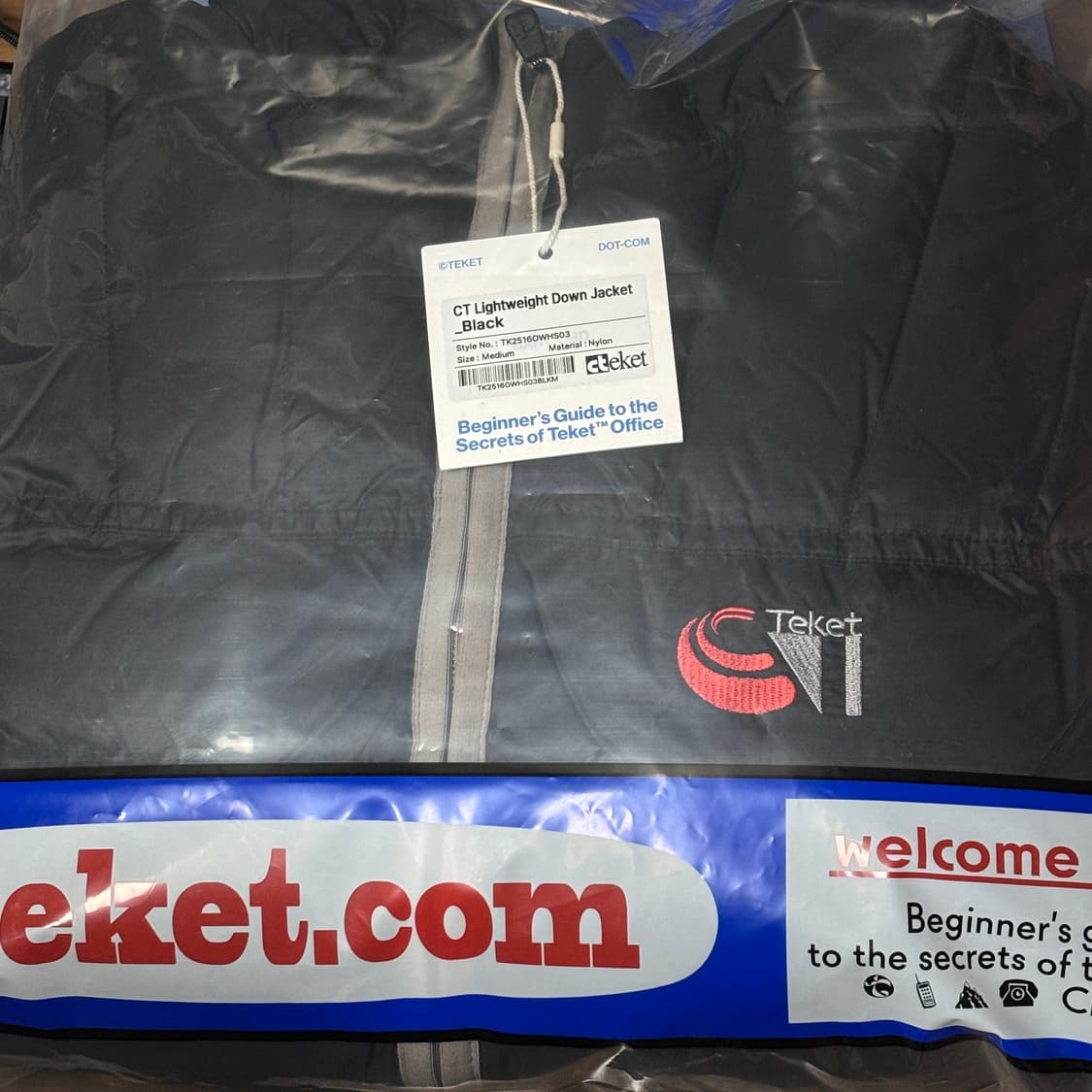 m) 테켓 경량패딩 CT 라이트웨이트 다운 자켓 블랙 상품이미지2