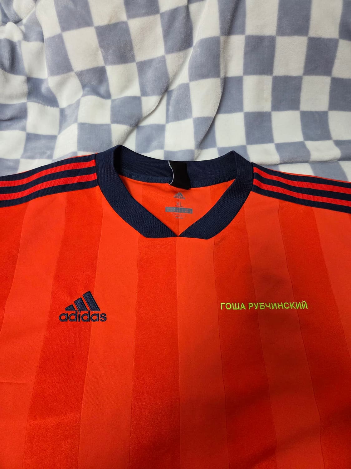 아디다스 GOSHA 고샤 루브친스키 콜라보 사커져지 티셔츠 진오렌지 XL 상품이미지2
