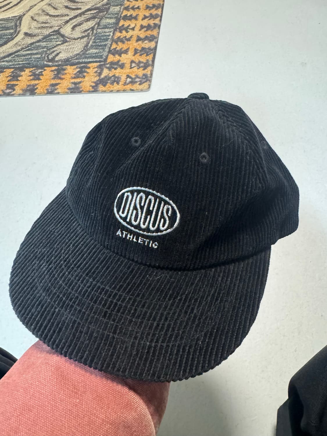 Discus 코듀로이 스냅백 블랙 모자 볼캡 트러커캡 캠프캡 상품이미지1
