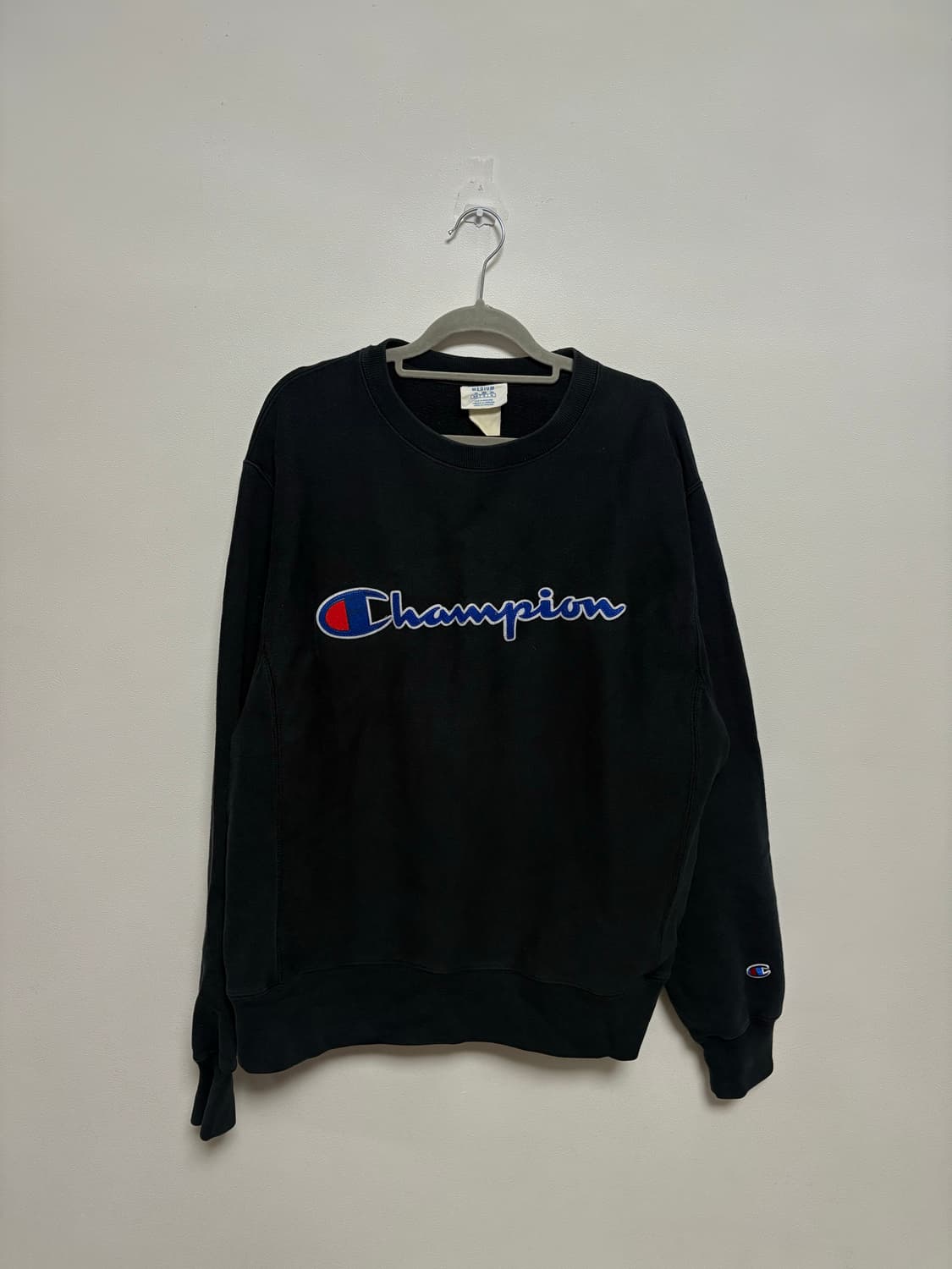 챔피온 스펠아웃 블랙 맨투맨 상품이미지2