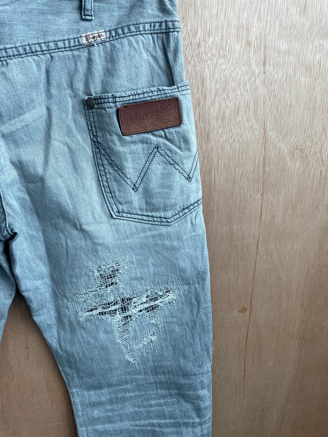 AKM X Wrangler 바나나 플레어 데님 팬츠 상품이미지6