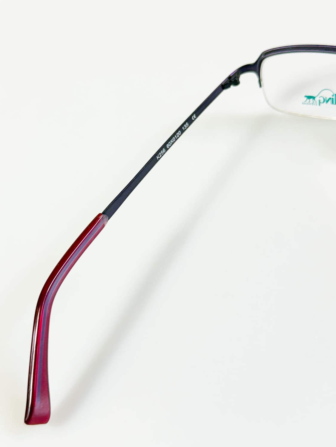 KIPLING 딥퍼플 메탈 반무테 스퀘어 빈티지 안경 상품이미지7