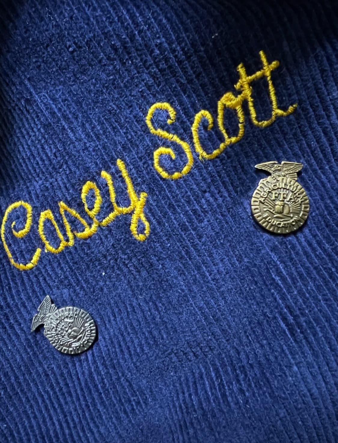 빈티지 라인 FFA 코듀로이 블루종 자켓 판매합니당(황금사이즈) L-XL 상품이미지6