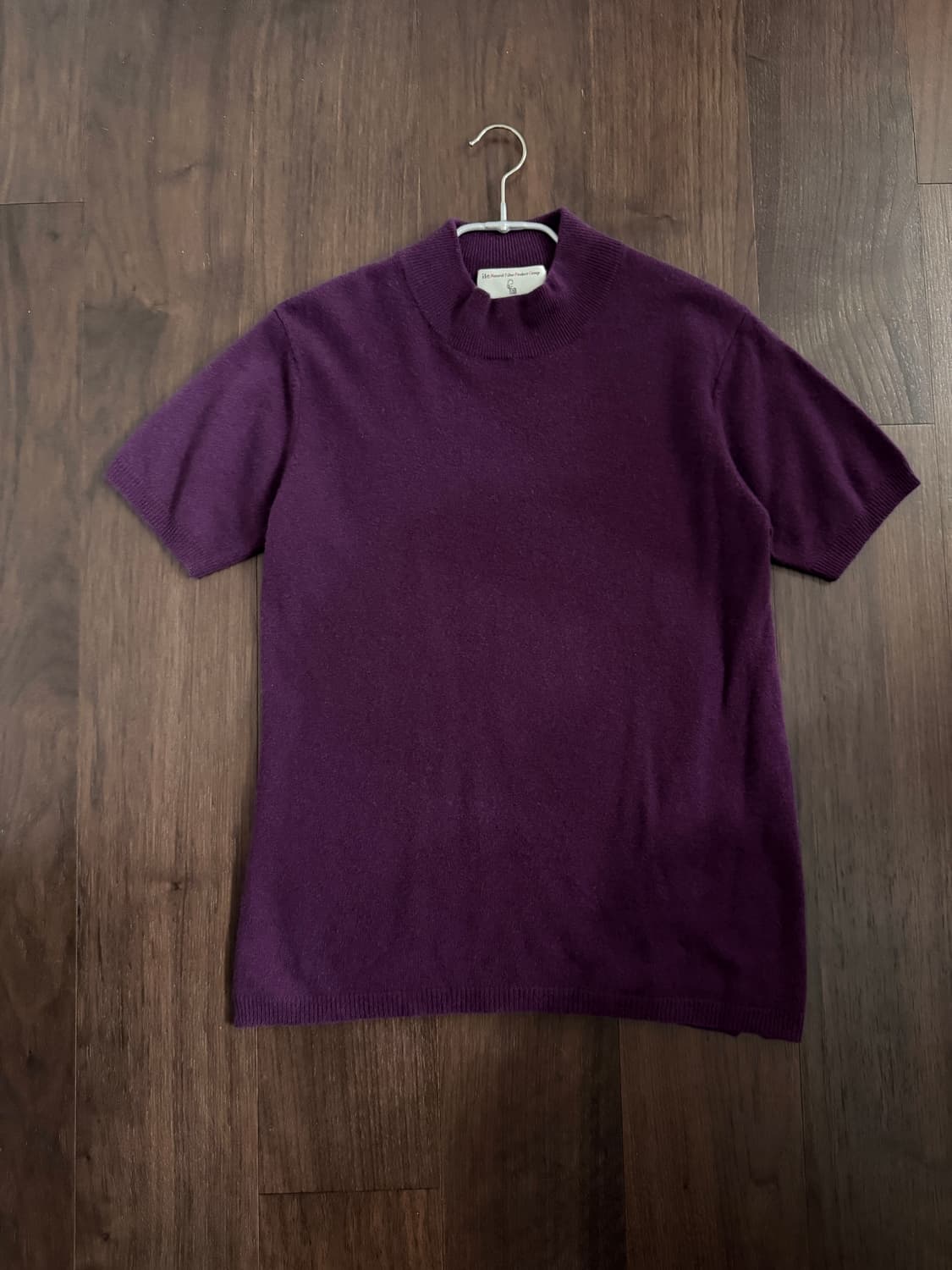 캐시미어100 반팔 니트 상품이미지1