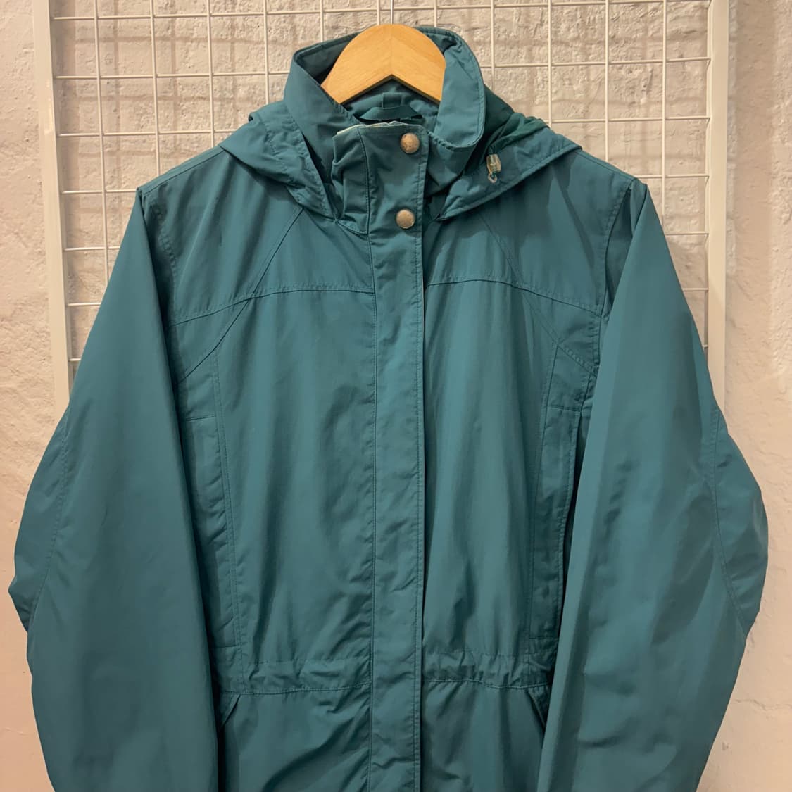 90s LL Bean 엘엘빈 빈티지 청록 에메랄드 바람막이 자켓 M 상품이미지3