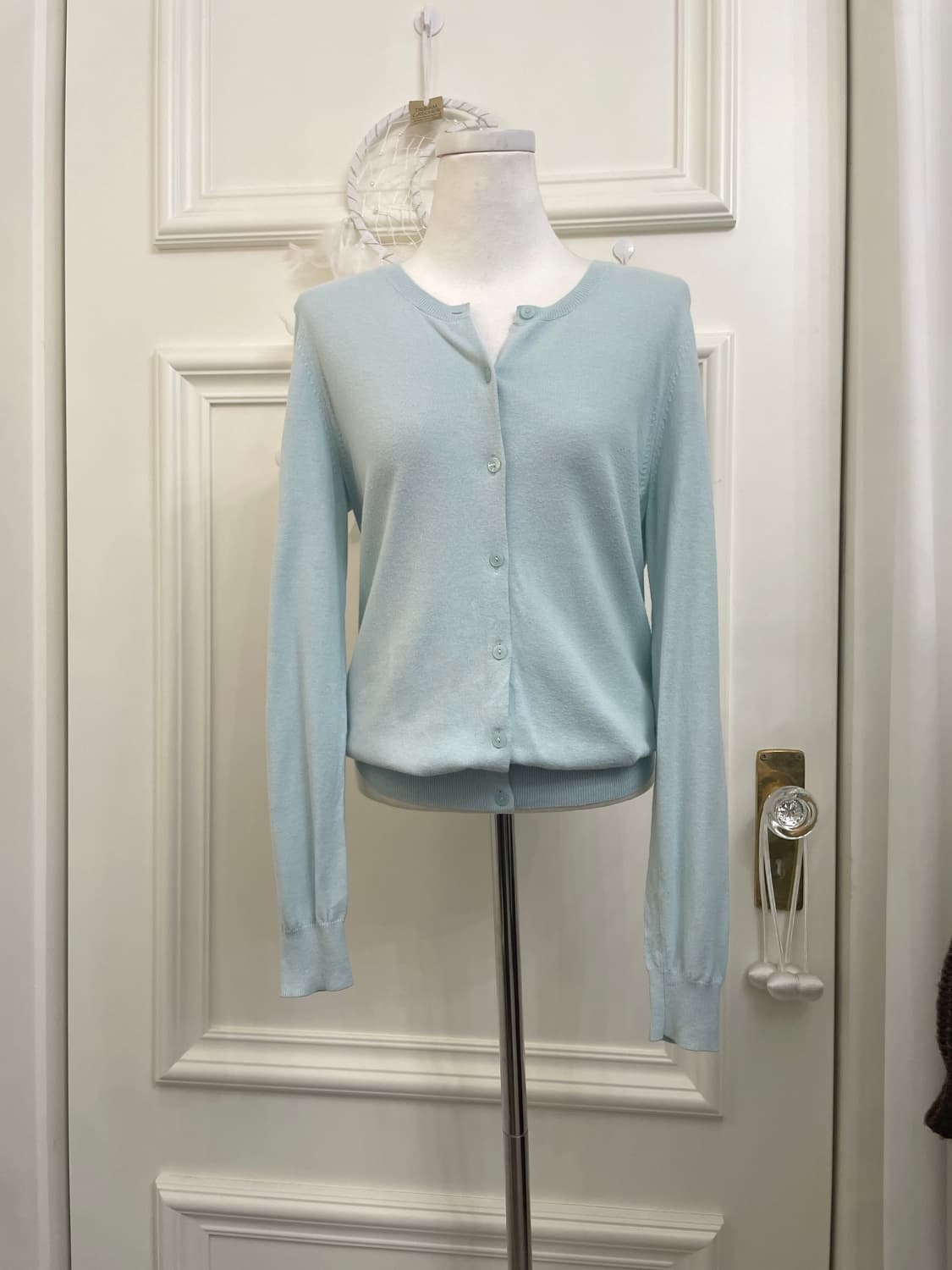 aqua mint basic cardigan(size-L) 상품이미지1