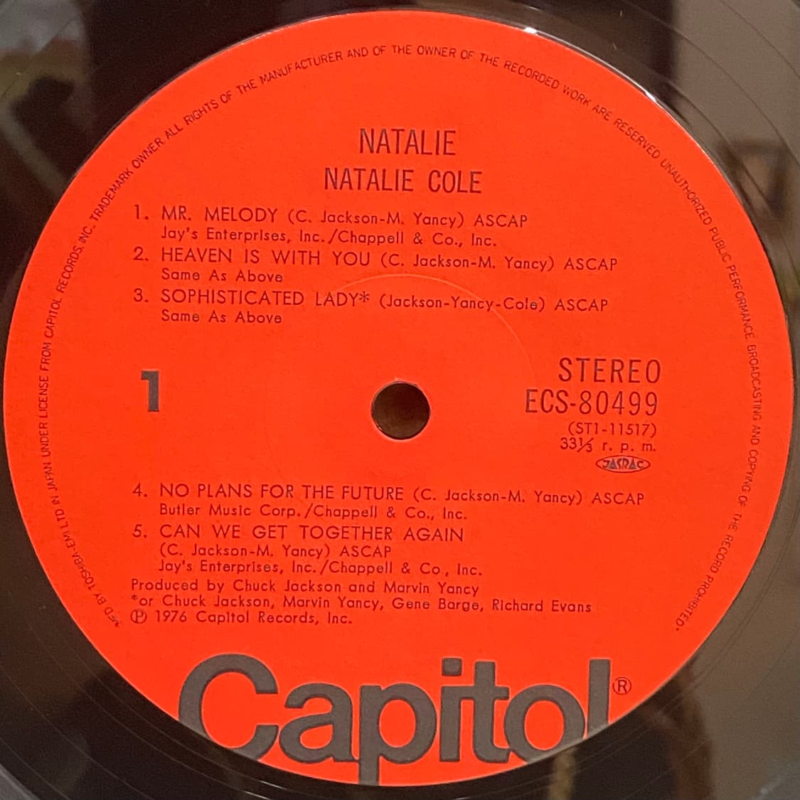 (LP) Natalie Cole -Natalie 상품이미지4