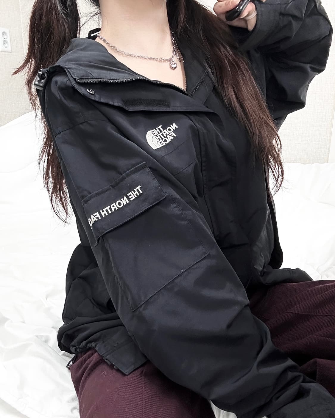 노스페이스 블랙 투웨이 바람막이 상품이미지1