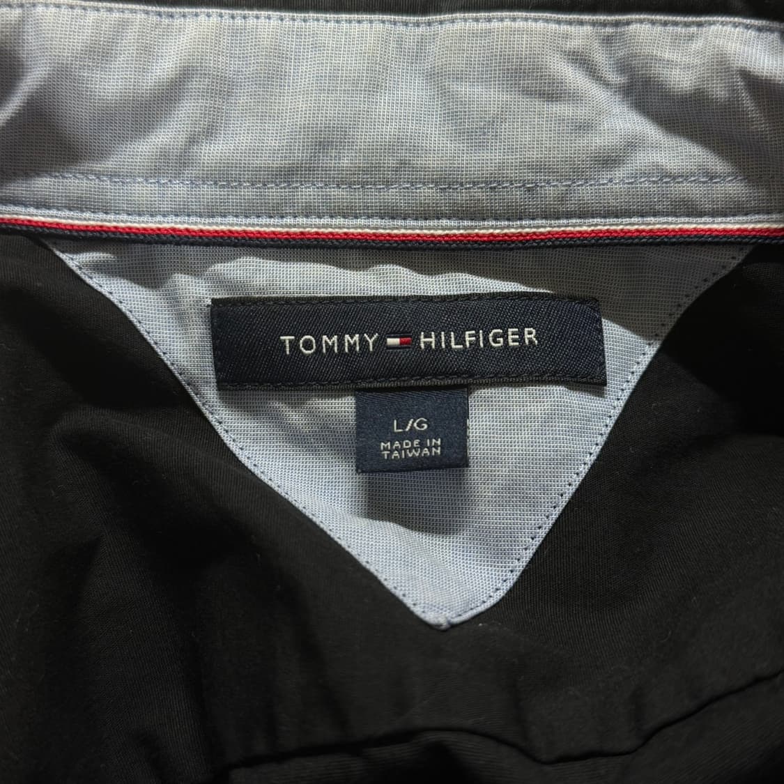 [L] 타미힐피거 남성 블랙 스판 긴팔 셔츠 남방 상품이미지5