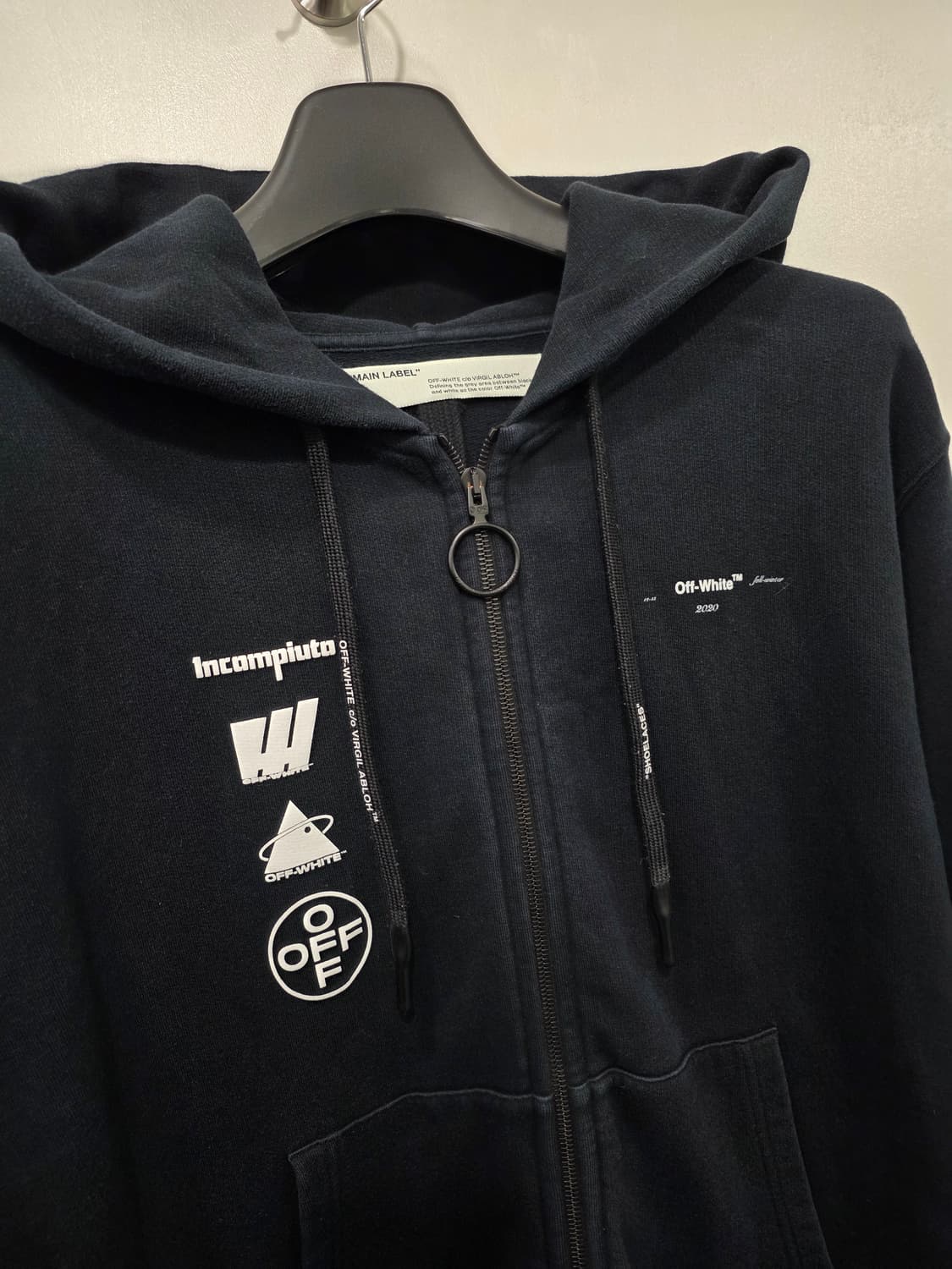 오프화이트 마리아나 파이핑 후드집업(L) 상품이미지2