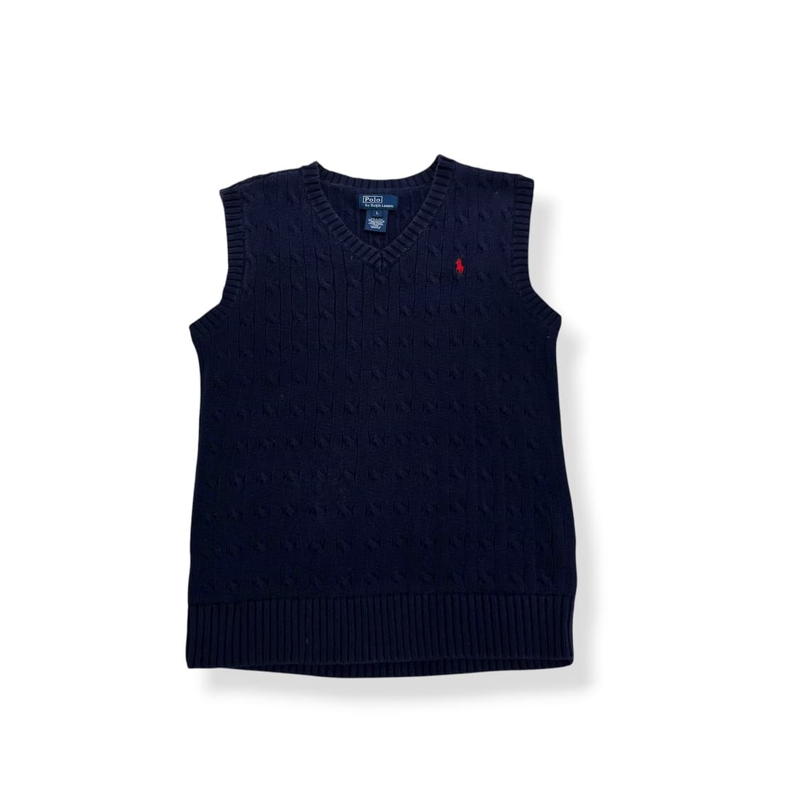 95 폴로랄프로렌 꽈배기 니트 조끼 상품이미지1