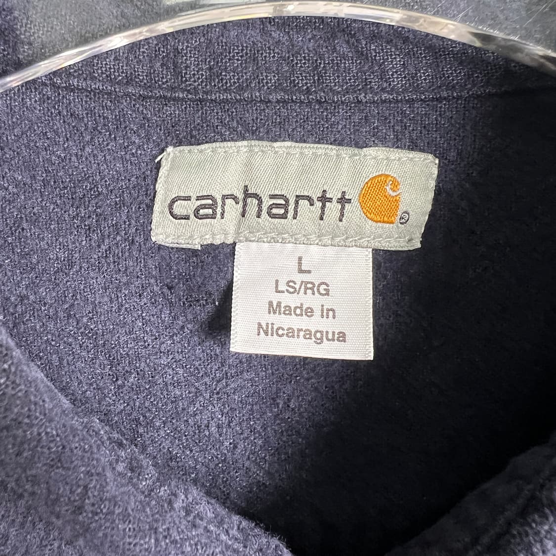 Carhartt 칼하트 네이비 몰스킨 워크 반팔 셔츠 L 상품이미지4
