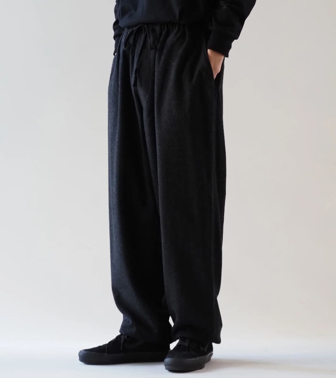 25aw 코모리 comoli 캐시미어 드로우 스트링 팬츠 1사이즈 상품이미지6